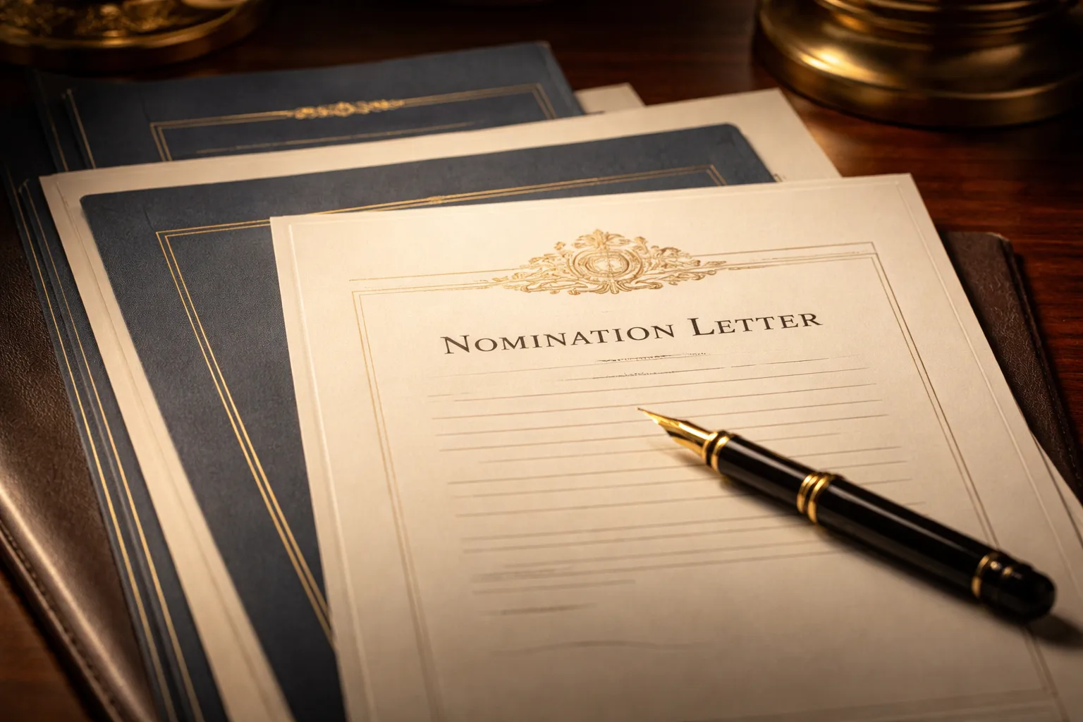 Formal nomination and review documents, representing the expert evaluation process behind a genuinely selective professional membership.